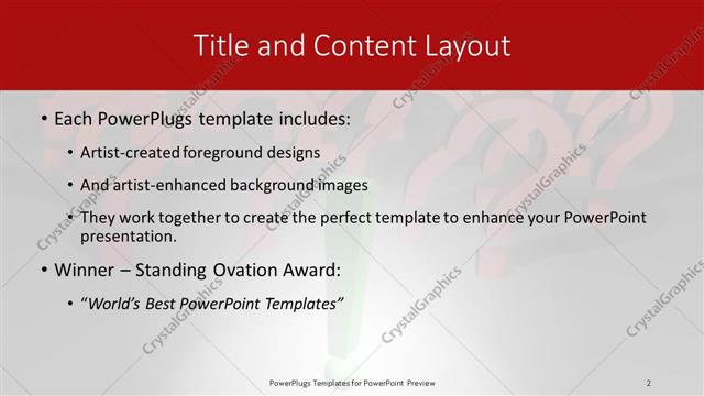 Title and Content presentation slide layout