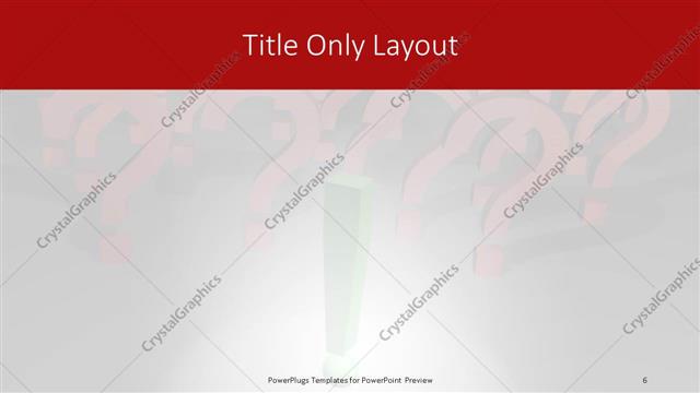 Title Only presentation slide layout