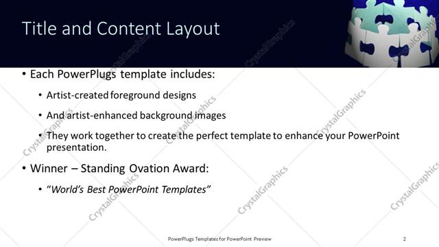 Title and Content presentation slide layout