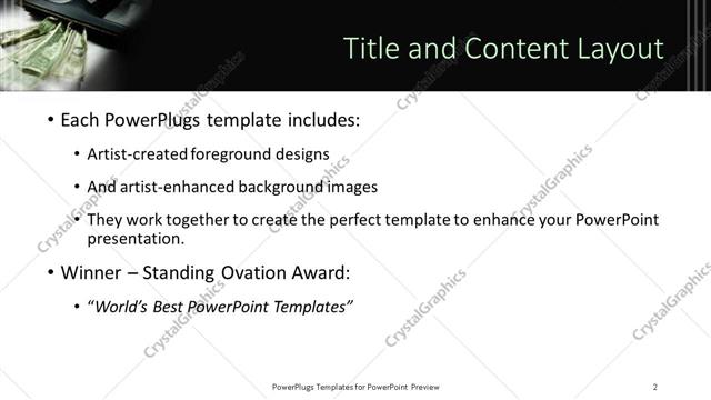 Title and Content presentation slide layout
