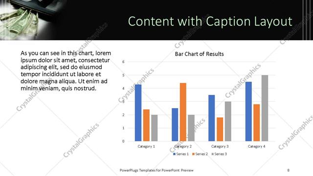 Content with Caption presentation slide layout