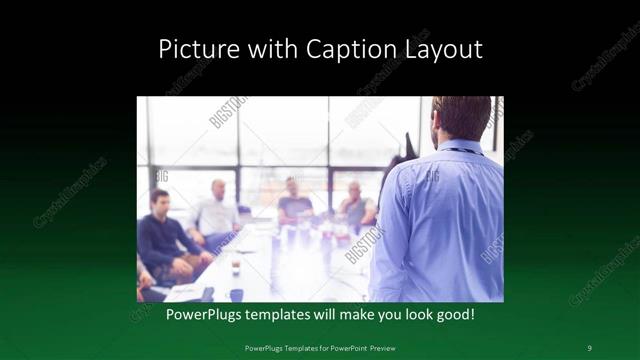 Picture with Caption presentation slide layout