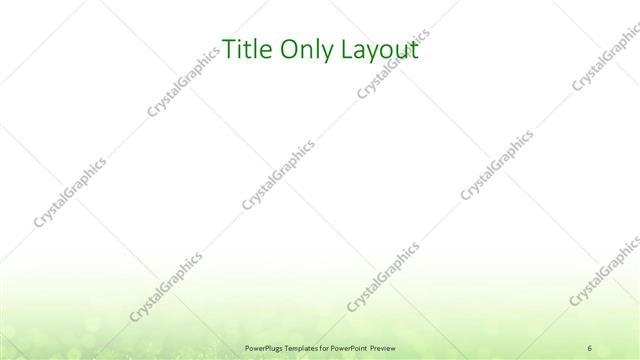 Title Only presentation slide layout