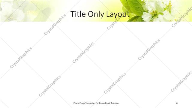 Title Only presentation slide layout