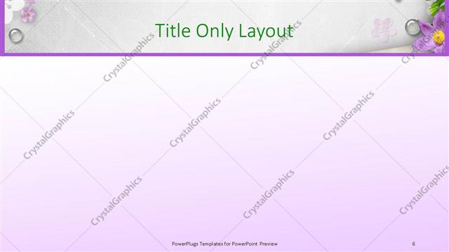 Title Only presentation slide layout