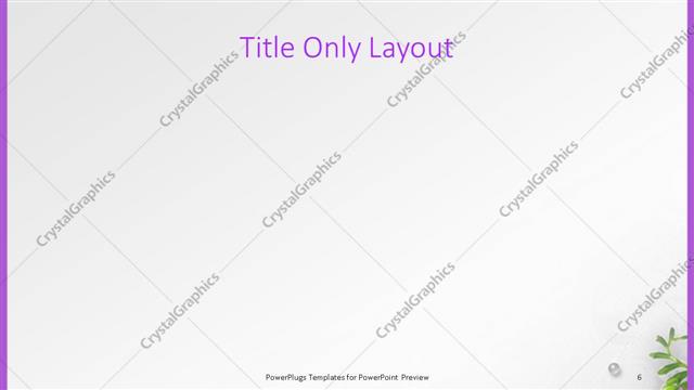 Title Only presentation slide layout