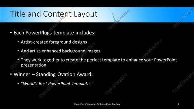 Title and Content presentation slide layout