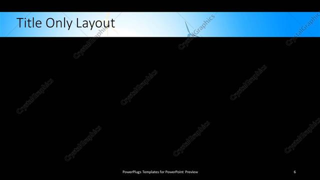 Title Only presentation slide layout