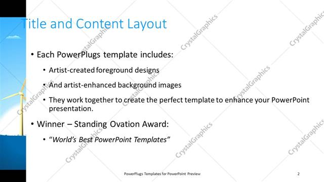 Title and Content presentation slide layout