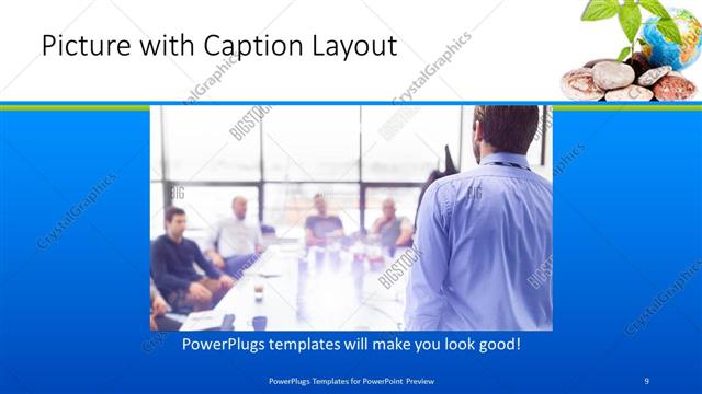 Picture with Caption presentation slide layout