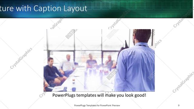 Picture with Caption presentation slide layout