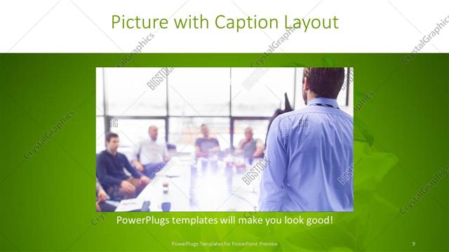 Picture with Caption presentation slide layout
