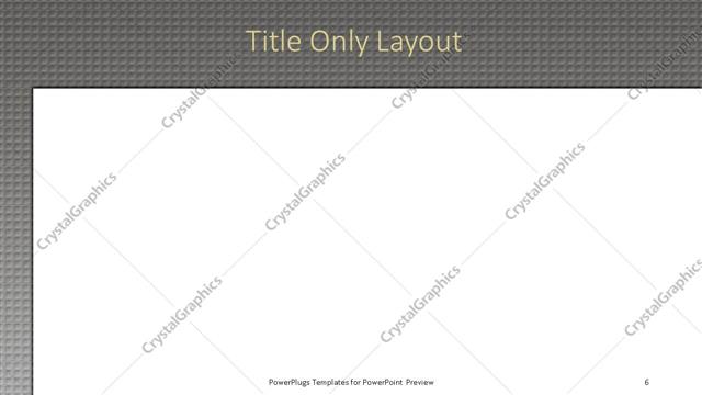 Title Only presentation slide layout