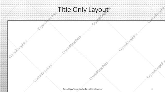 Title Only presentation slide layout