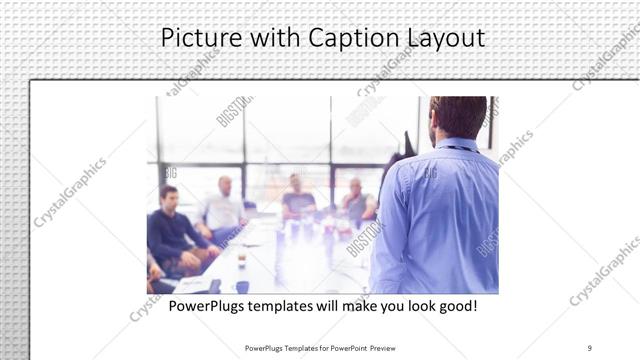 Picture with Caption presentation slide layout