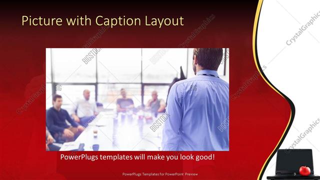 Picture with Caption presentation slide layout