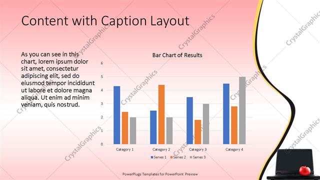 Content with Caption presentation slide layout