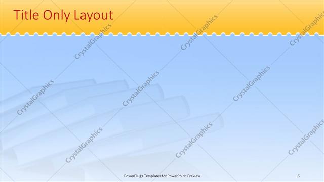 Title Only presentation slide layout