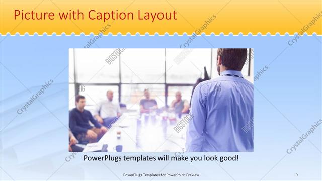 Picture with Caption presentation slide layout