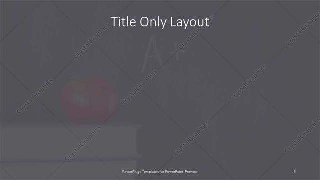 Title Only presentation slide layout