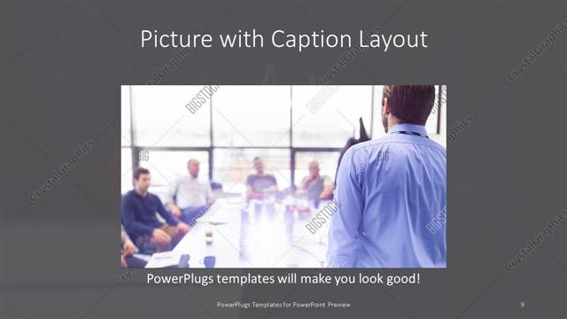 Picture with Caption presentation slide layout