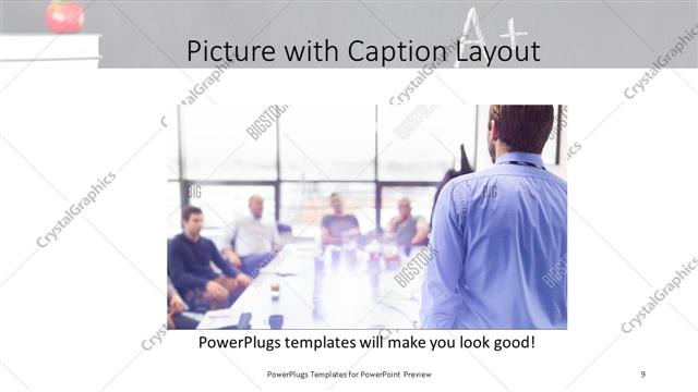 Picture with Caption presentation slide layout