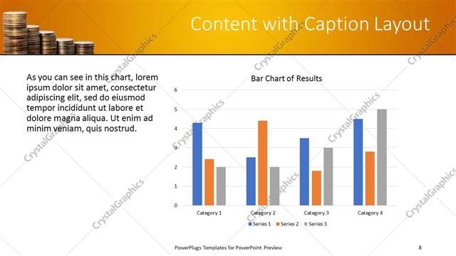 Content with Caption presentation slide layout
