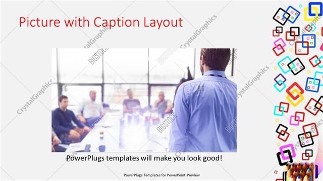 Picture with Caption presentation slide layout