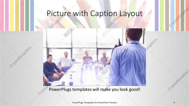 Picture with Caption presentation slide layout