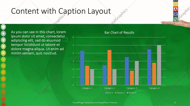 Content with Caption presentation slide layout