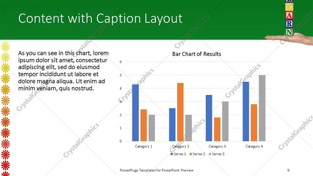 Content with Caption presentation slide layout