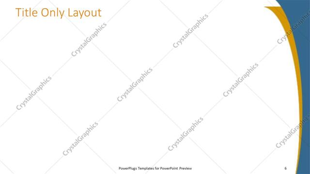 Title Only presentation slide layout