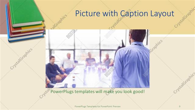 Picture with Caption presentation slide layout