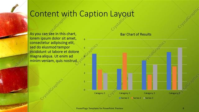 Content with Caption presentation slide layout