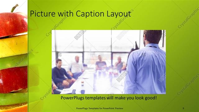 Picture with Caption presentation slide layout