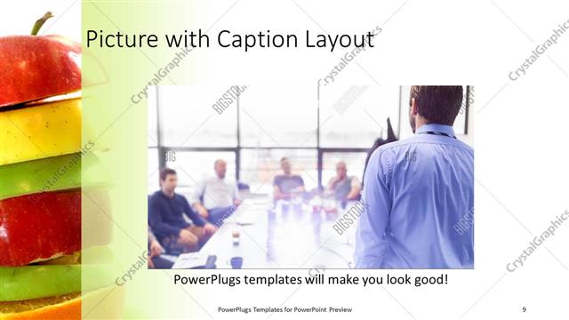Picture with Caption presentation slide layout