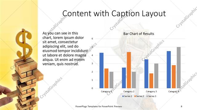 Content with Caption presentation slide layout