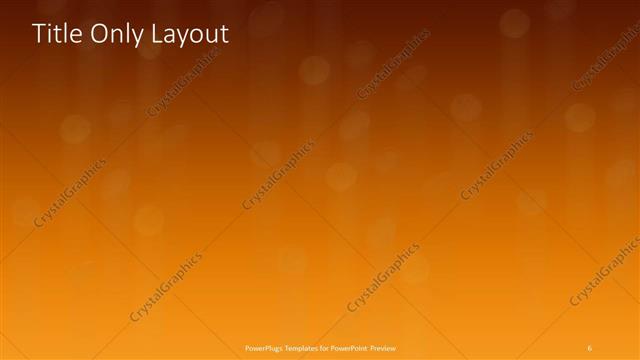 Title Only presentation slide layout