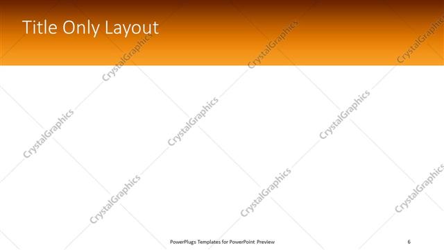 Title Only presentation slide layout