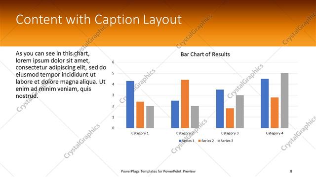 Content with Caption presentation slide layout