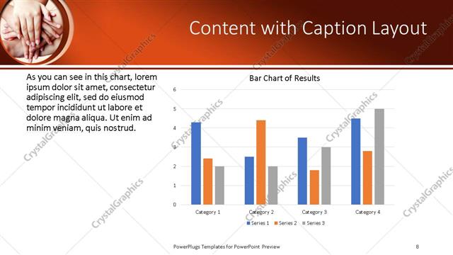 Content with Caption presentation slide layout