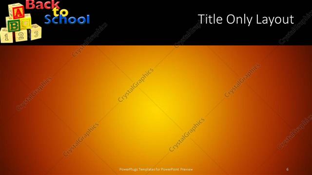 Title Only presentation slide layout