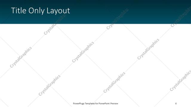 Title Only presentation slide layout