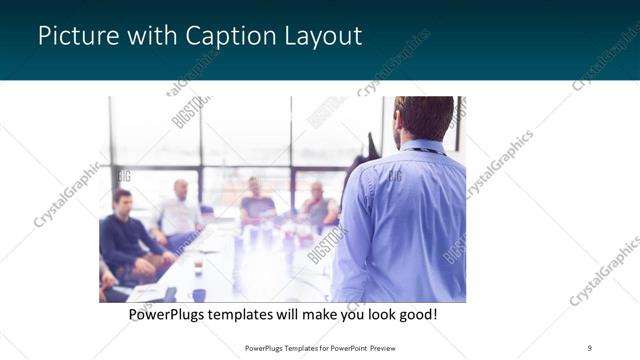 Picture with Caption presentation slide layout