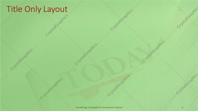 Title Only presentation slide layout