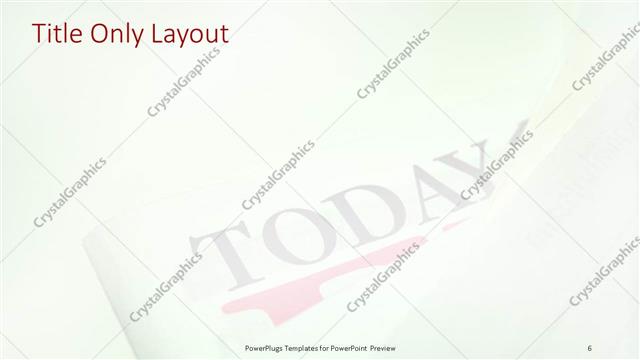 Title Only presentation slide layout