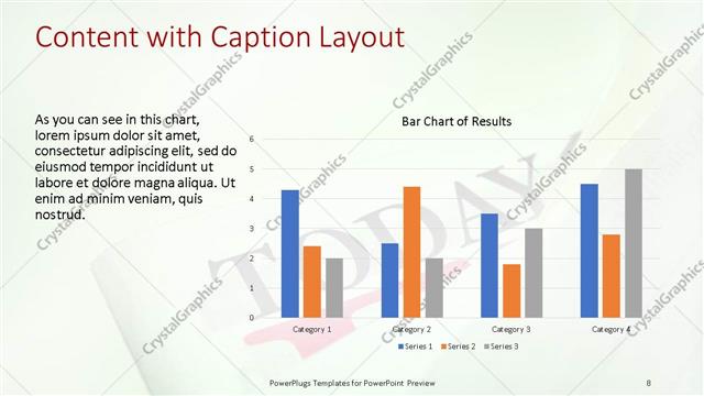 Content with Caption presentation slide layout