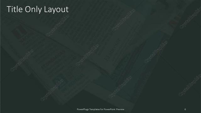 Title Only presentation slide layout