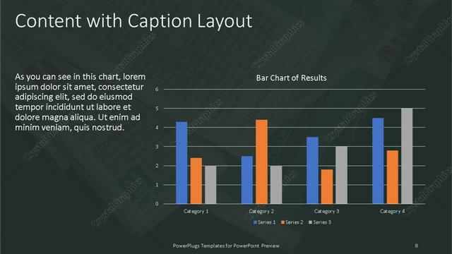 Content with Caption presentation slide layout
