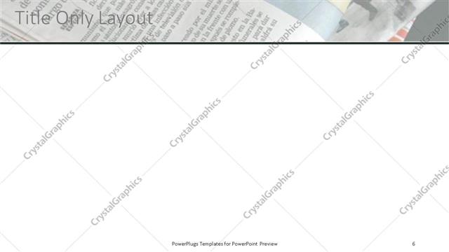 Title Only presentation slide layout